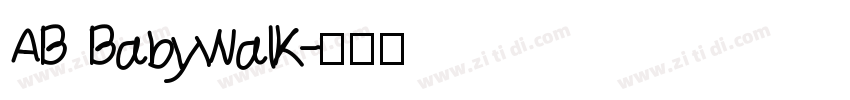 AB Babywalk字体转换